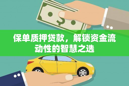 北塘保单质押贷款，解锁资金流动性的智慧之选