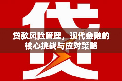 北塘贷款风险管理，现代金融的核心挑战与应对策略