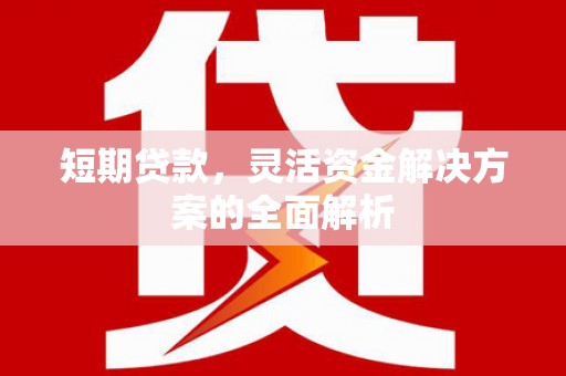 北塘短期贷款，灵活资金解决方案的全面解析