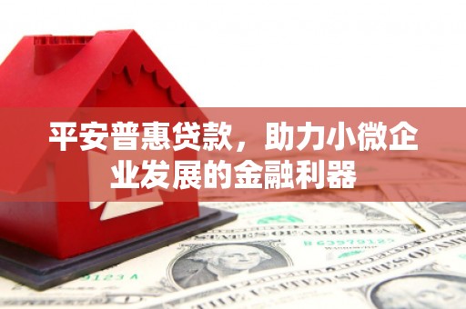 北塘平安普惠贷款，助力小微企业发展的金融利器