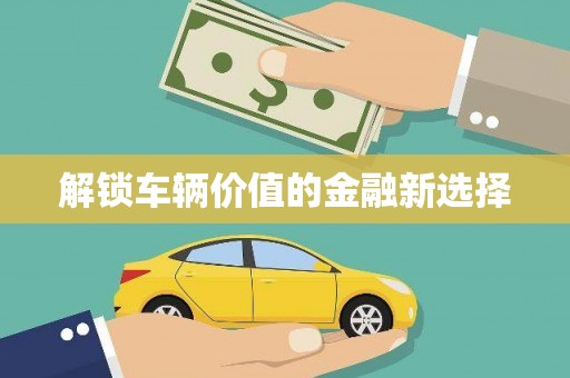 北塘解锁车辆价值的金融新选择