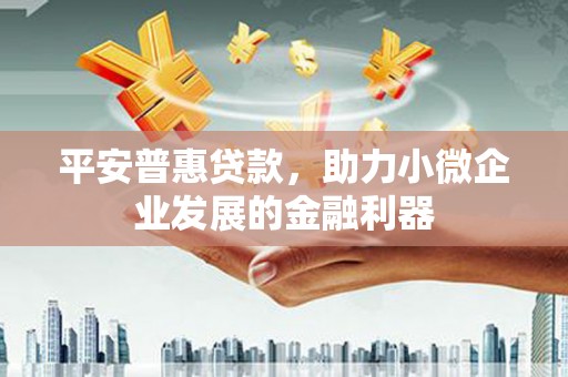 北塘平安普惠贷款，助力小微企业发展的金融利器